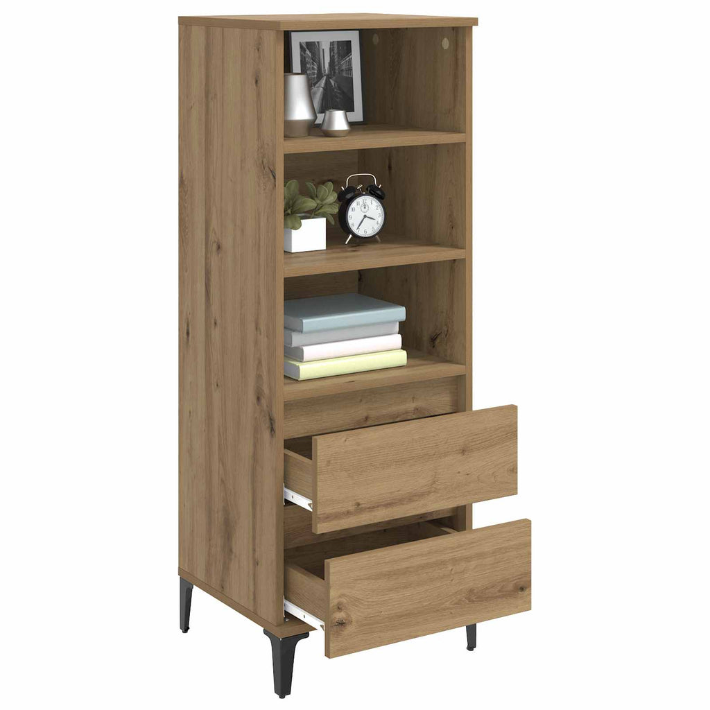 vidaXL Highboard Dąb artisan 40 x 36 x 110 cm Drewno inżynieryjne
