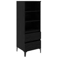 vidaXL Highboard Czarny dąb 40 x 36 x 110 cm Drewno inżynieryjne