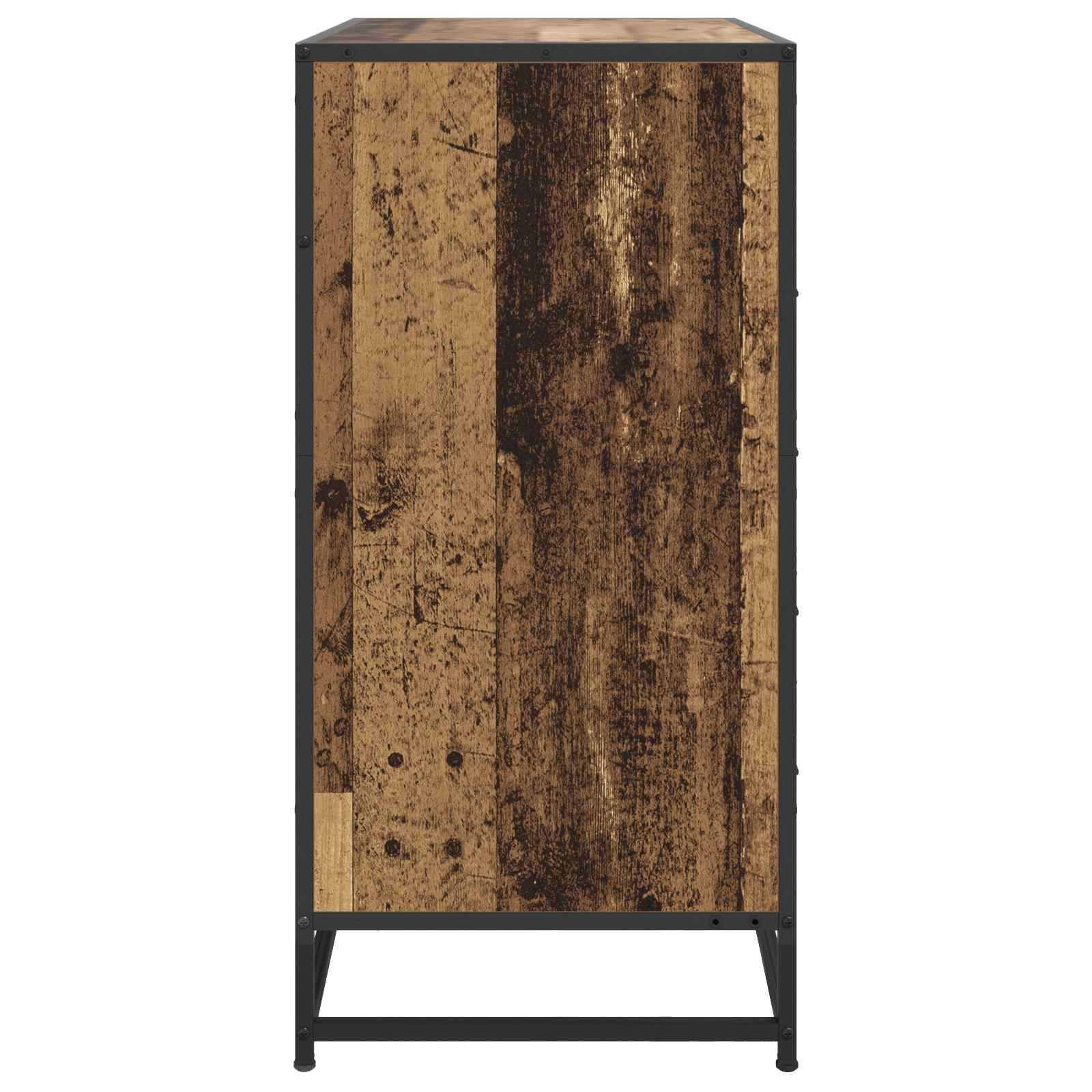 vidaXL Szafka z Szufladami 4-Szuflada stare drewno 70 x 41 x 83,5 cm
