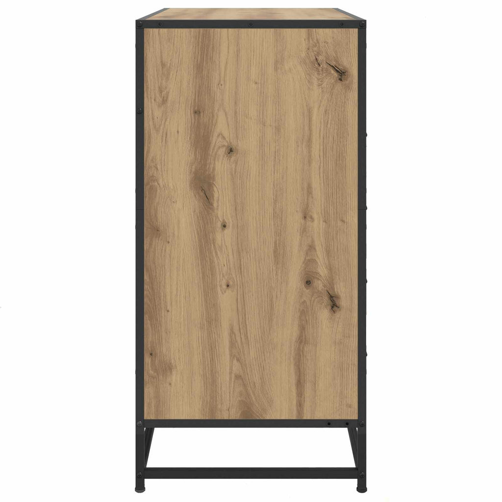 vidaXL Szafka z Szufladami 4-Szuflada Dąb artisan 70 x 41 x 83,5 cm