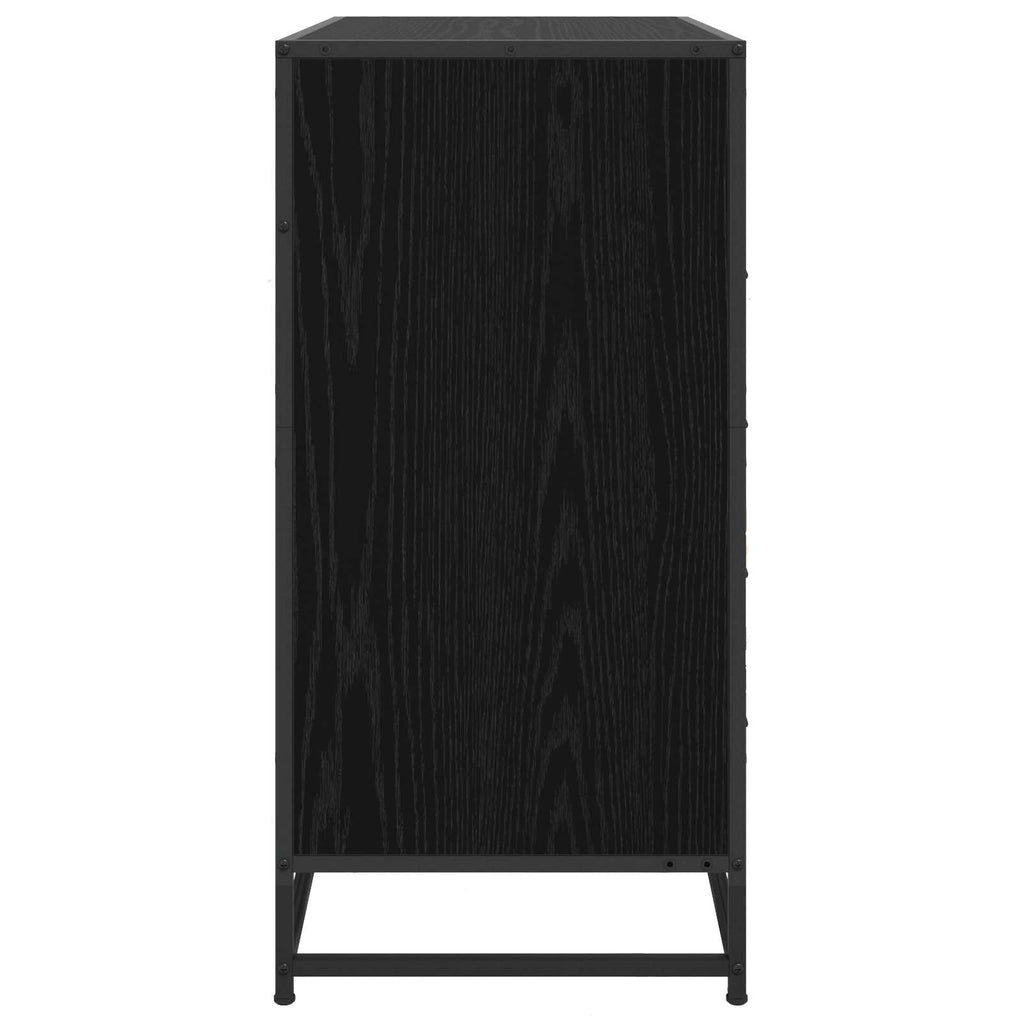 vidaXL Szafka z Szufladami 4-Szuflada Czarny dąb 70 x 41 x 83,5 cm