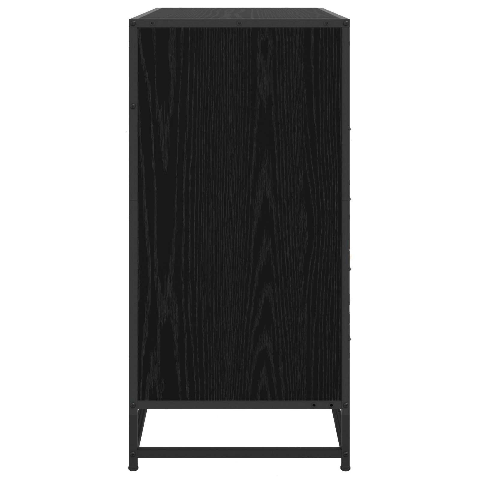 vidaXL Szafka z Szufladami 4-Szuflada Czarny dąb 70 x 41 x 83,5 cm