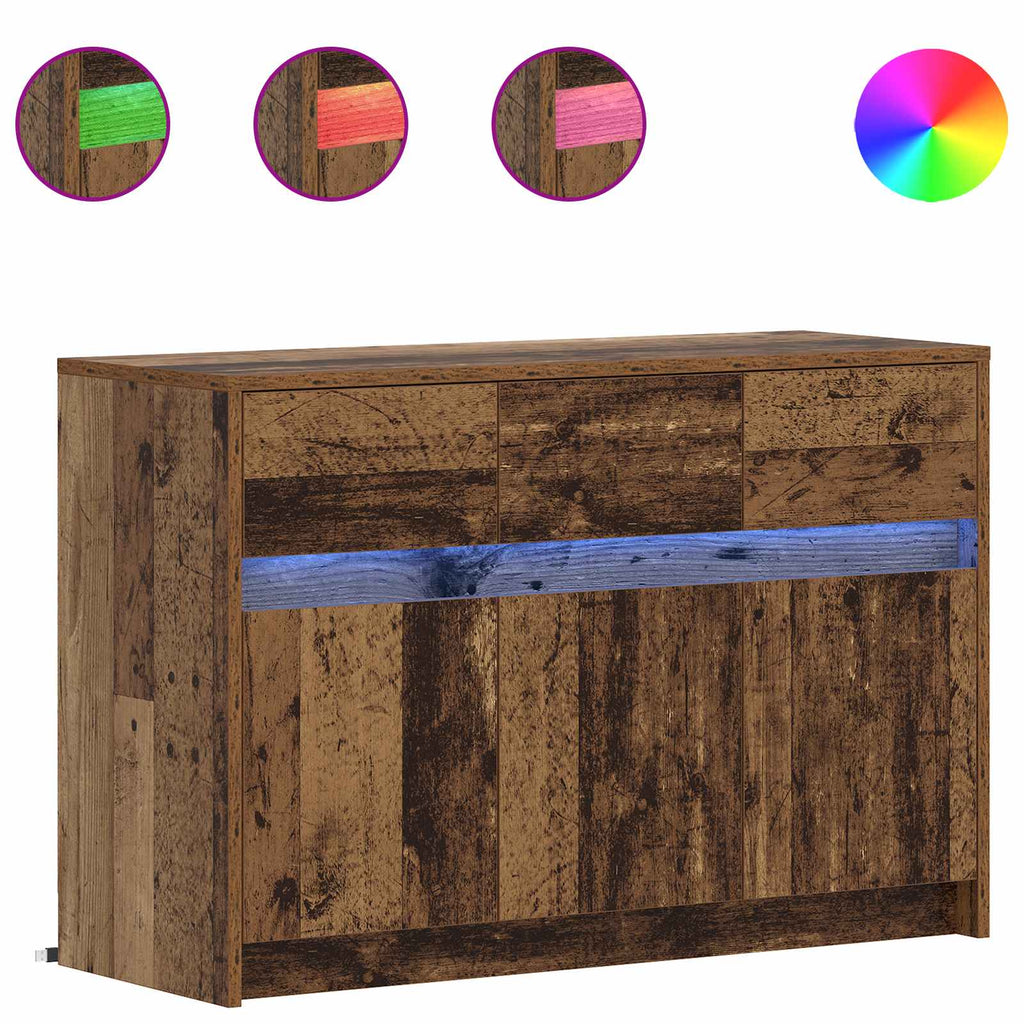 vidaXL Szafka pod telewizor 91 x 34 x 61 cm Stare drewno