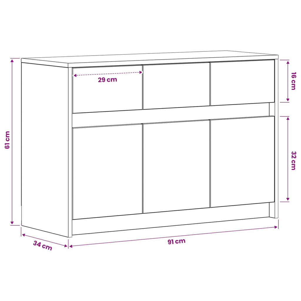 vidaXL Szafka pod telewizor 91 x 34 x 61 cm Stare drewno