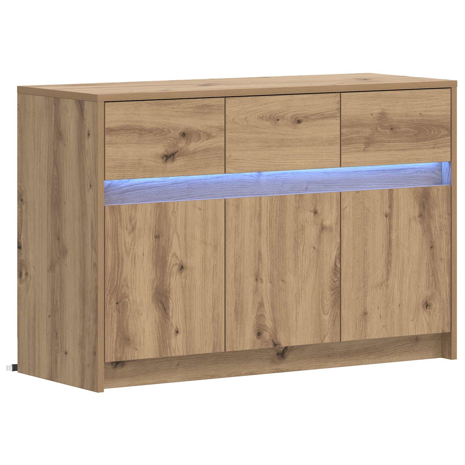 vidaXL Szafka pod telewizor 91 x 34 x 61 cm Dąb artisan