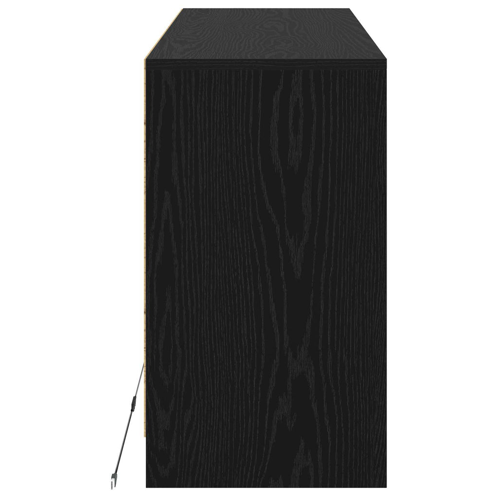 vidaXL Szafka pod telewizor 91 x 34 x 61 cm Czarny dąb