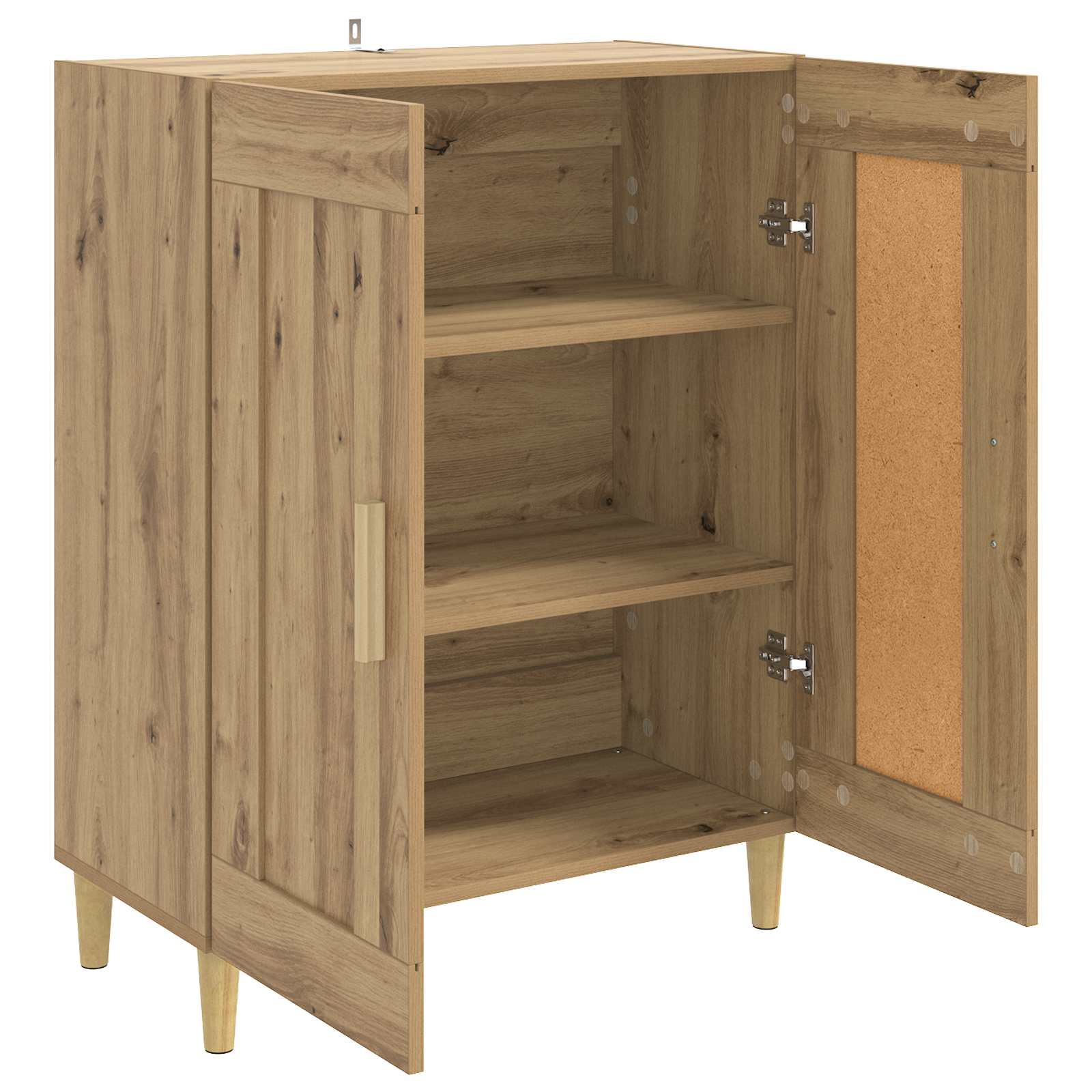 vidaXL Bufet Dąb artisan 69,5 x 34 x 90 cm Drewno inżynieryjne