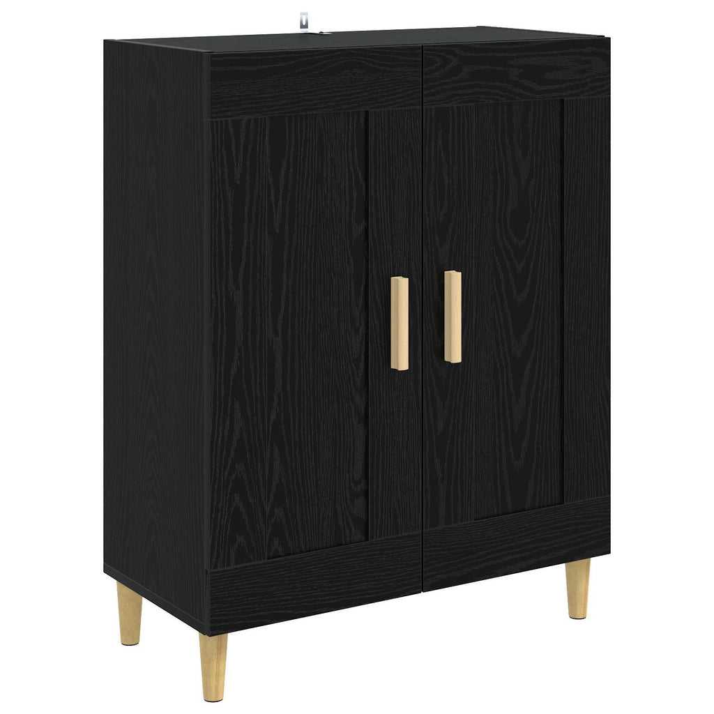 vidaXL Bufet Czarny dąb 69,5 x 34 x 90 cm Drewno inżynieryjne