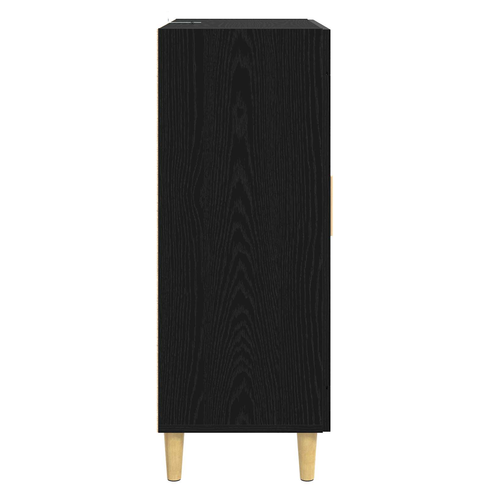 vidaXL Bufet Czarny dąb 69,5 x 34 x 90 cm Drewno inżynieryjne