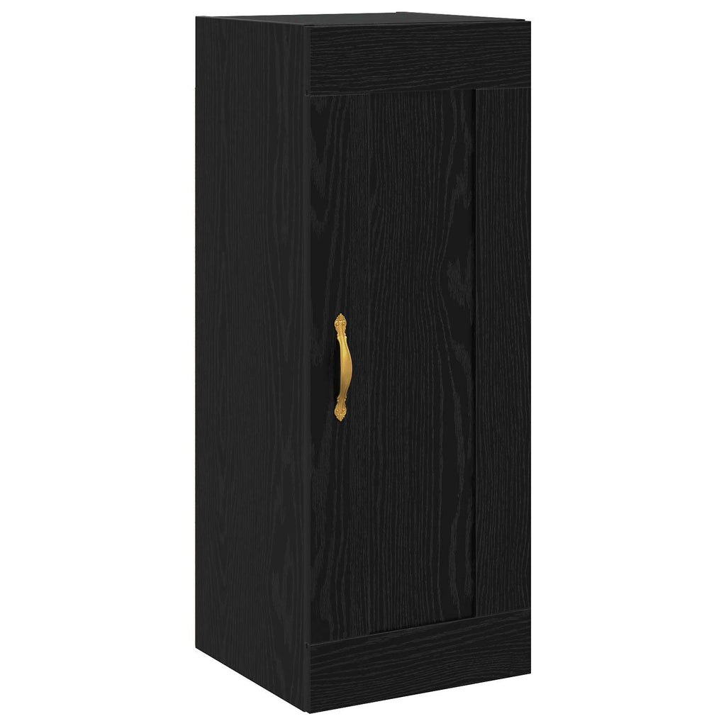 vidaXL Szafka ścienna Czarny dąb 34,5 x 34 x 90 cm Drewno inżynieryjne