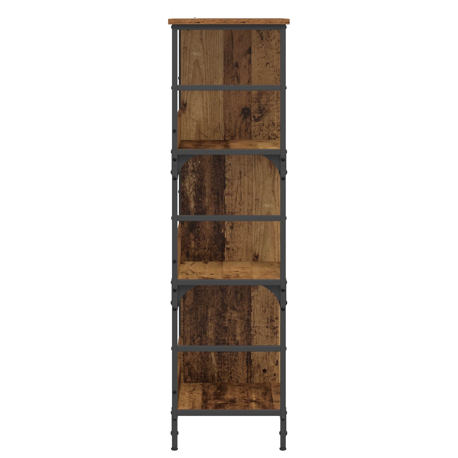 vidaXL Półka na książki stare drewno 78,5 x 33 x 117,5 cm metal PB