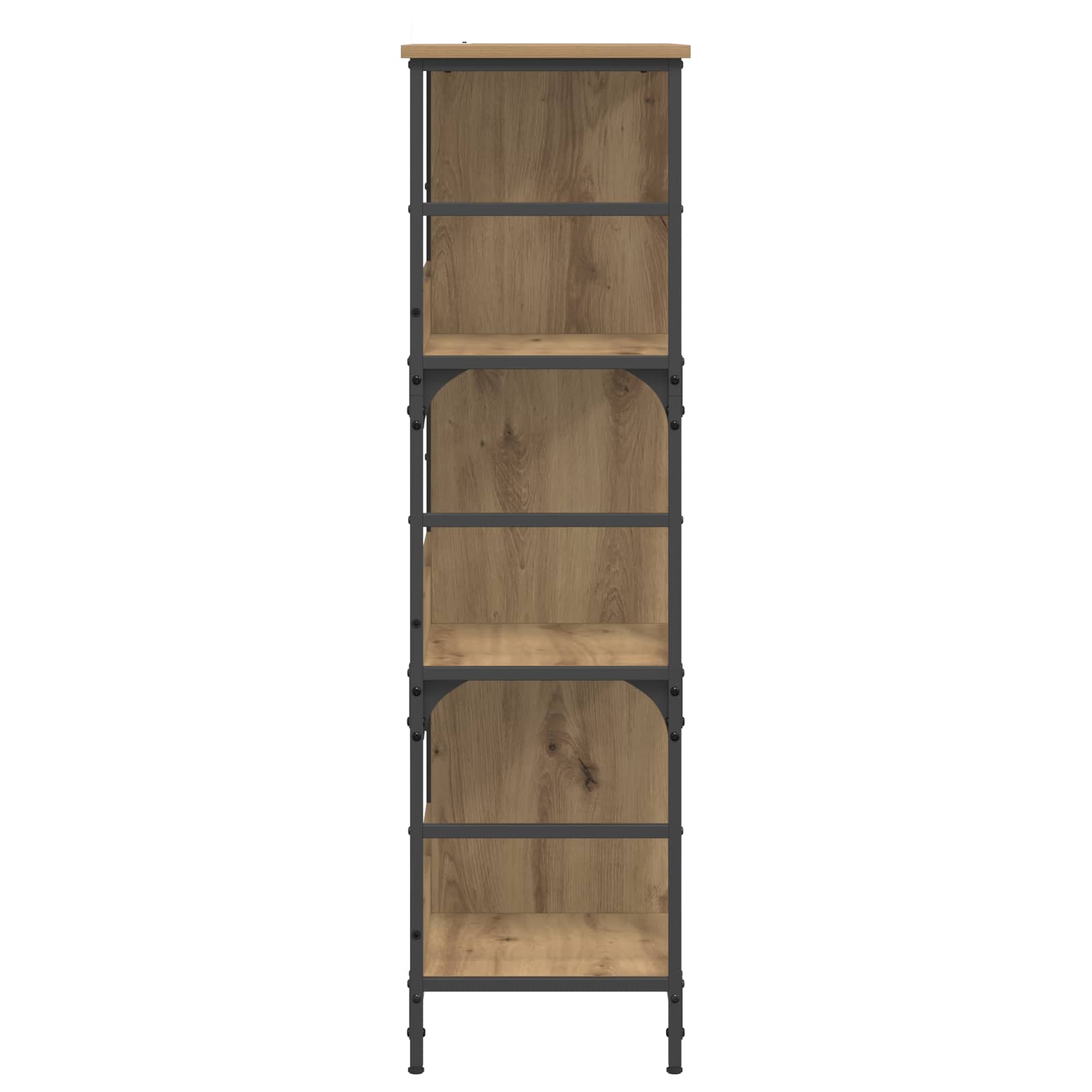 vidaXL Półka na książki 4 poziomy 78,5 x 33 x 117,5 cm metal PB