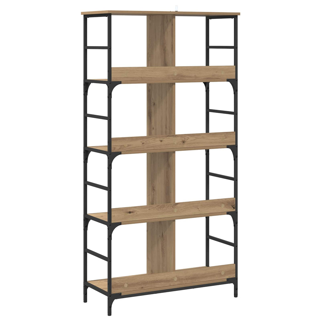 vidaXL Półka na książki 4 poziomy 78,5 x 33 x 153 cm metal PB