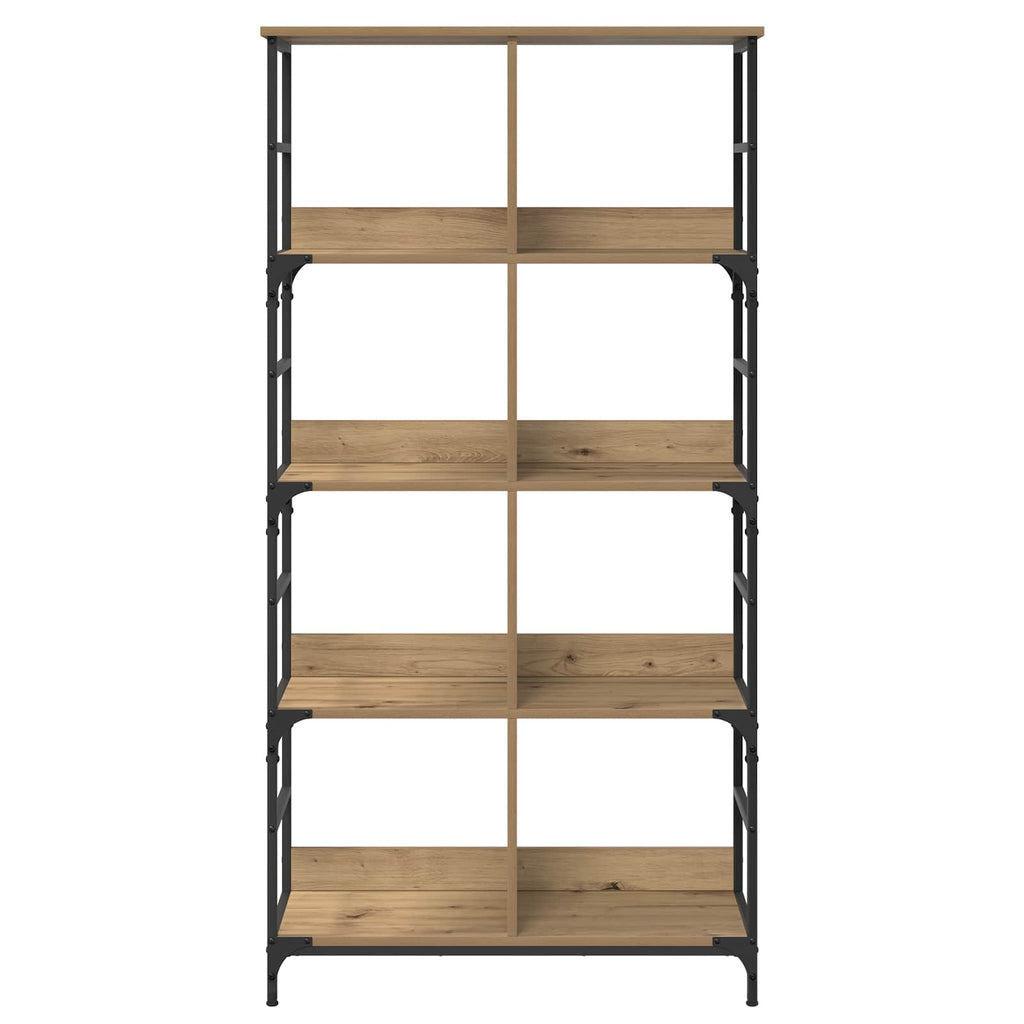vidaXL Półka na książki 4 poziomy 78,5 x 33 x 153 cm metal PB