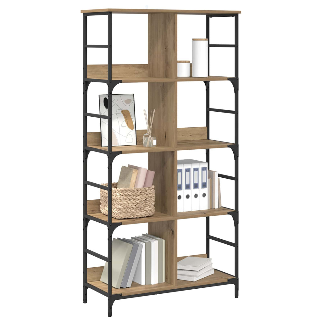 vidaXL Półka na książki 4 poziomy 78,5 x 33 x 153 cm metal PB