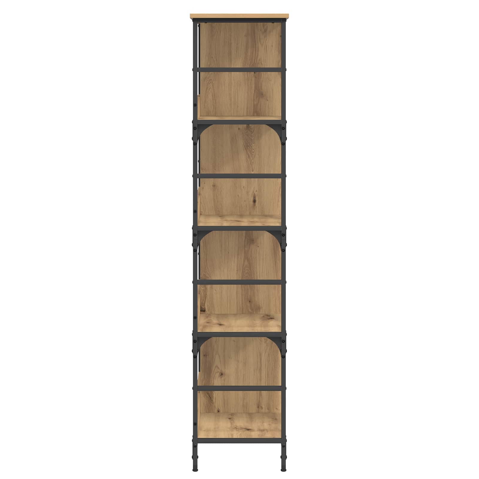 vidaXL Półka na książki 4 poziomy 78,5 x 33 x 153 cm metal PB