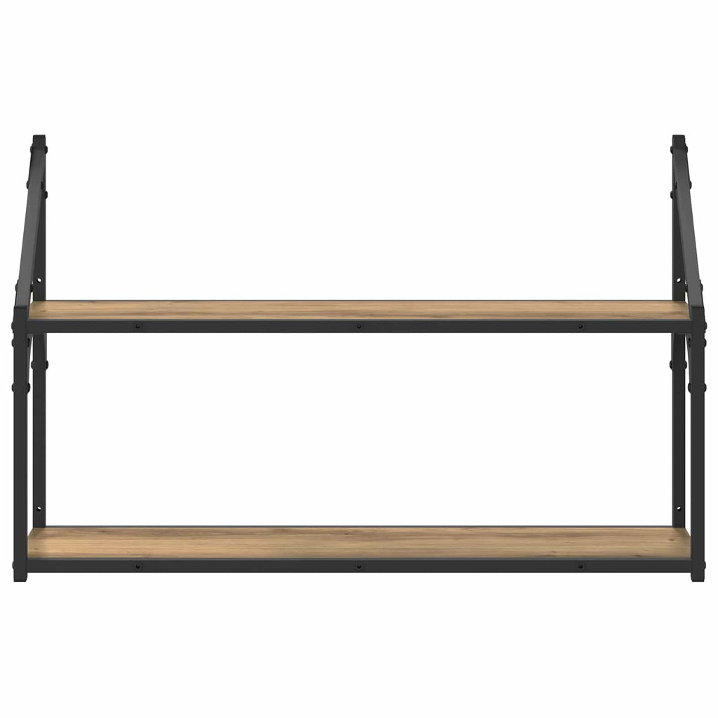 vidaXL Półka ścienna Do montażu na ścianie Dąb artisan 80 x 21 x 51 cm