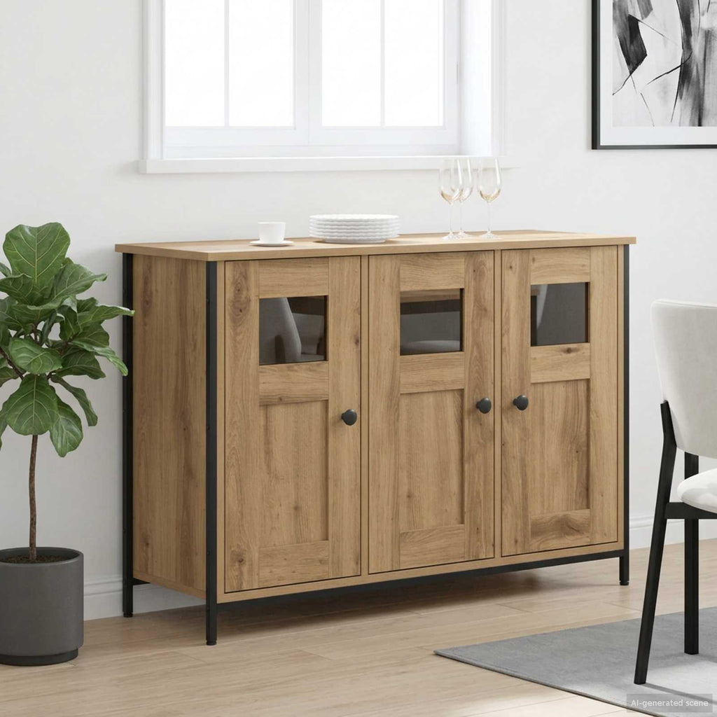 vidaXL Bufet Dąb artisan 100 x 35 x 70 cm Drewno inżynieryjne
