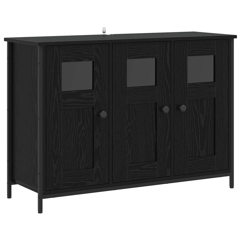vidaXL Bufet Czarny dąb 100 x 35 x 70 cm Drewno inżynieryjne