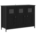 vidaXL Bufet Czarny dąb 100 x 35 x 70 cm Drewno inżynieryjne