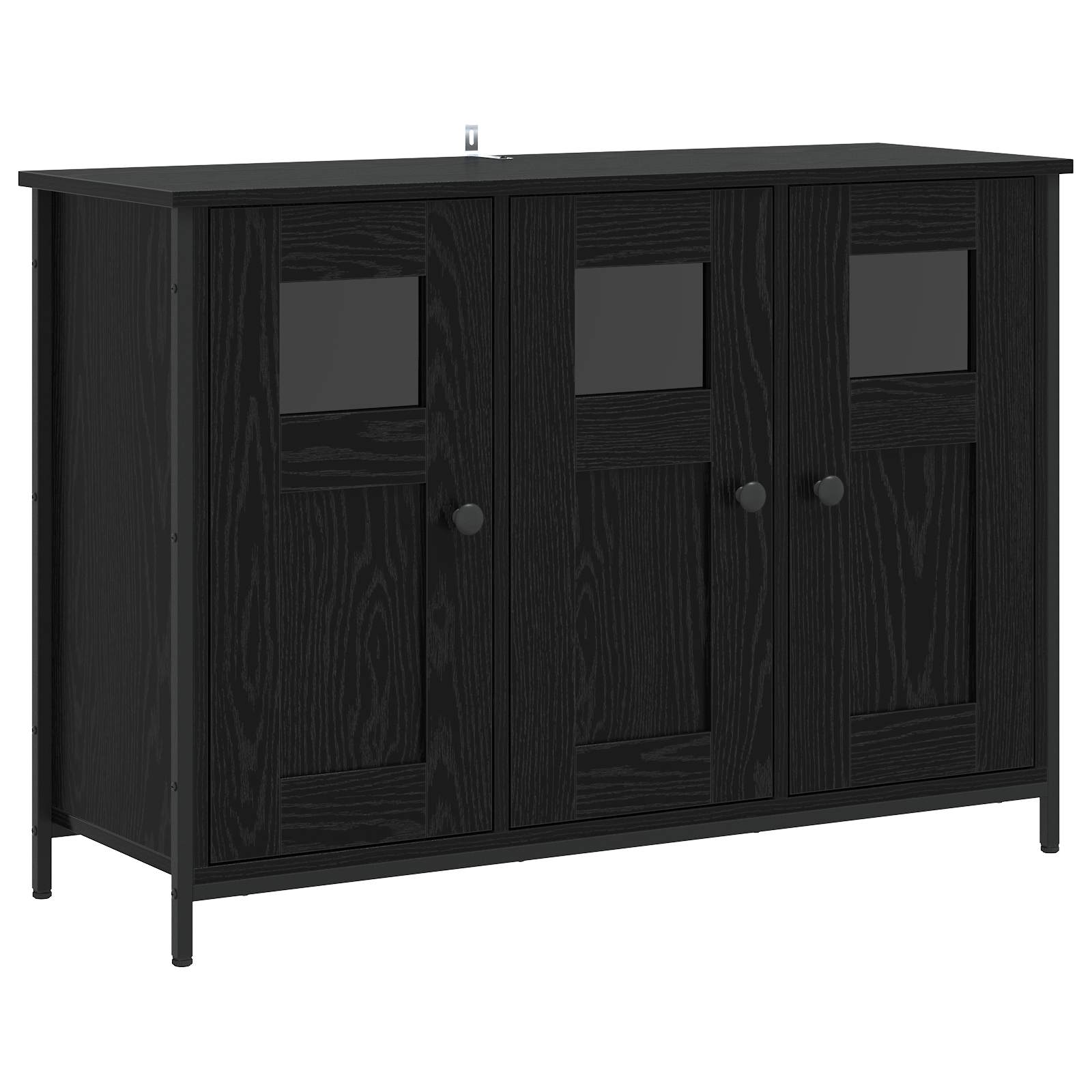 vidaXL Bufet Czarny dąb 100 x 35 x 70 cm Drewno inżynieryjne