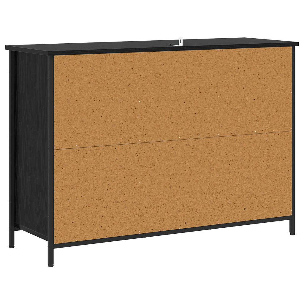 vidaXL Bufet Czarny dąb 100 x 35 x 70 cm Drewno inżynieryjne
