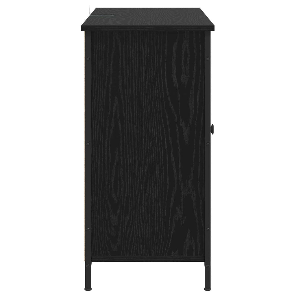 vidaXL Bufet Czarny dąb 100 x 35 x 70 cm Drewno inżynieryjne