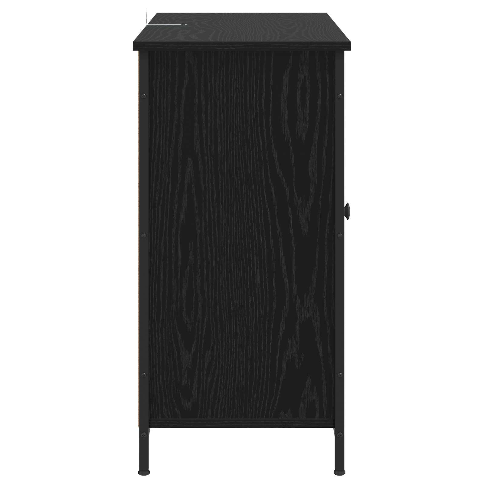 vidaXL Bufet Czarny dąb 100 x 35 x 70 cm Drewno inżynieryjne