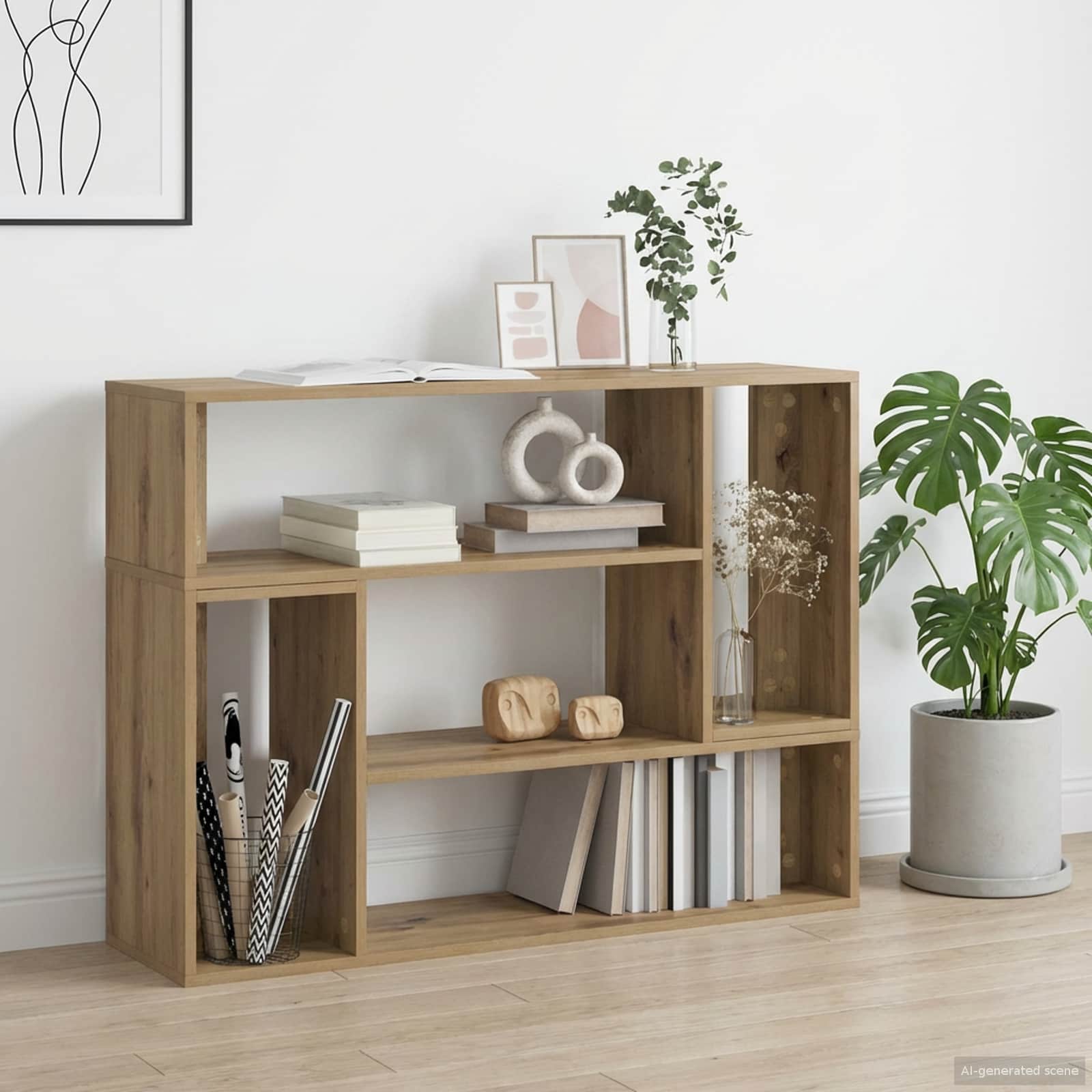 vidaXL Szafka pod telewizor 100 x 30 x 50 cm Dąb artisan