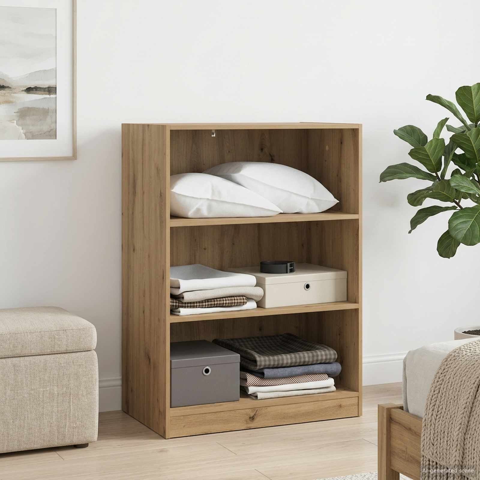 vidaXL Garderoba Dąb artisan 77 x 48 x 102 cm PB