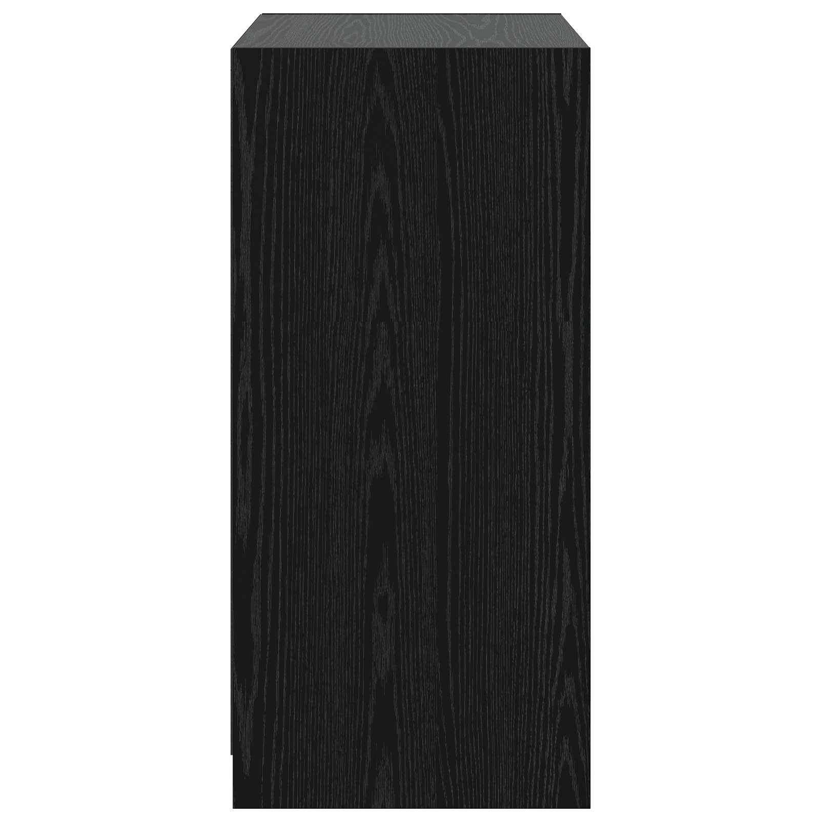 vidaXL Garderoba z półką Czarny dąb 77 x 48 x 102 cm PB
