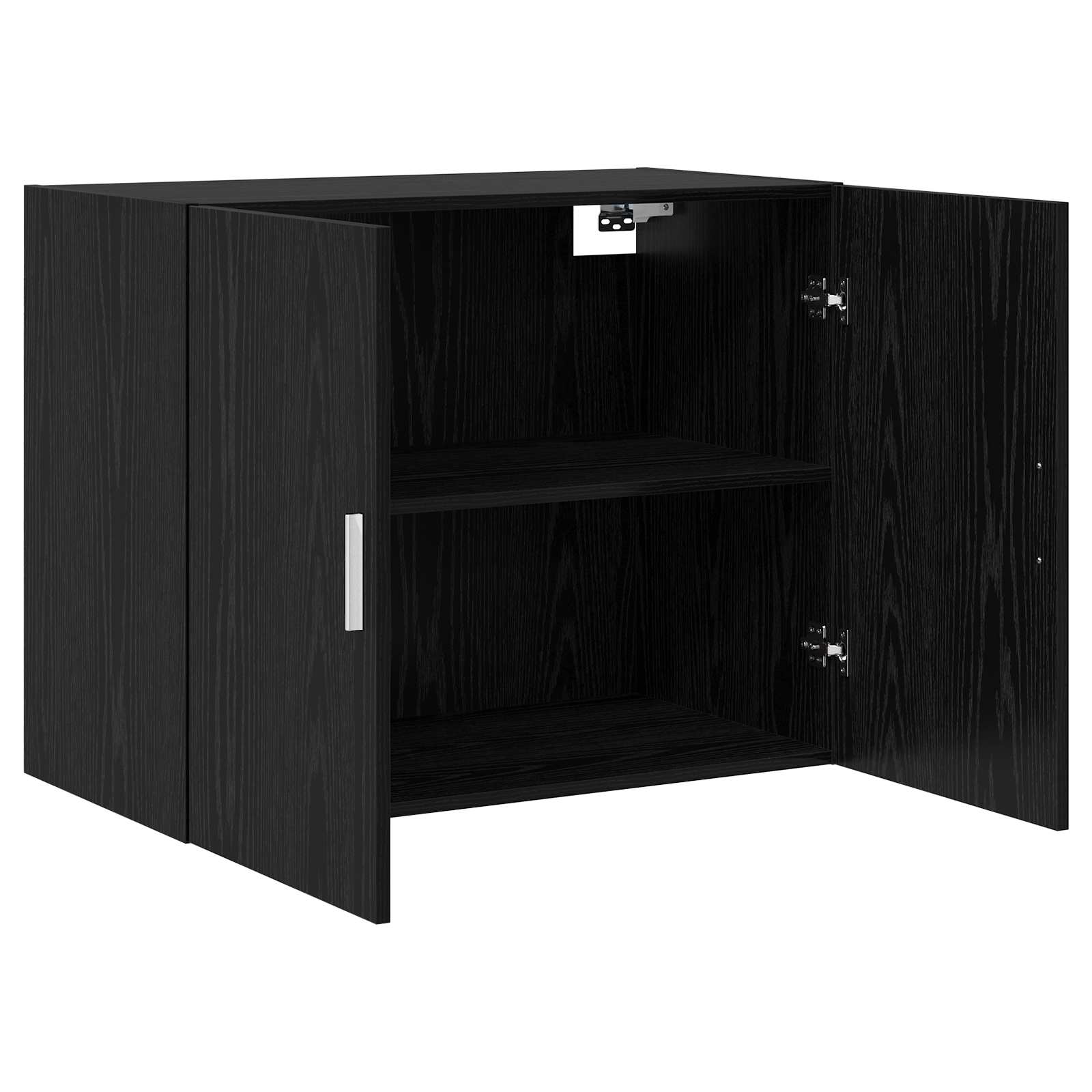 vidaXL Szafka ścienna Czarny dąb 80 x 42,5 x 64 cm Drewno inżynieryjne