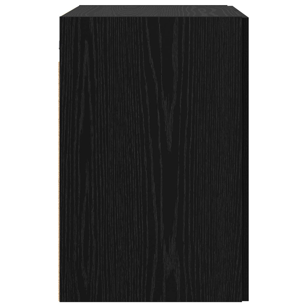 vidaXL Szafka ścienna Czarny dąb 80 x 42,5 x 64 cm Drewno inżynieryjne