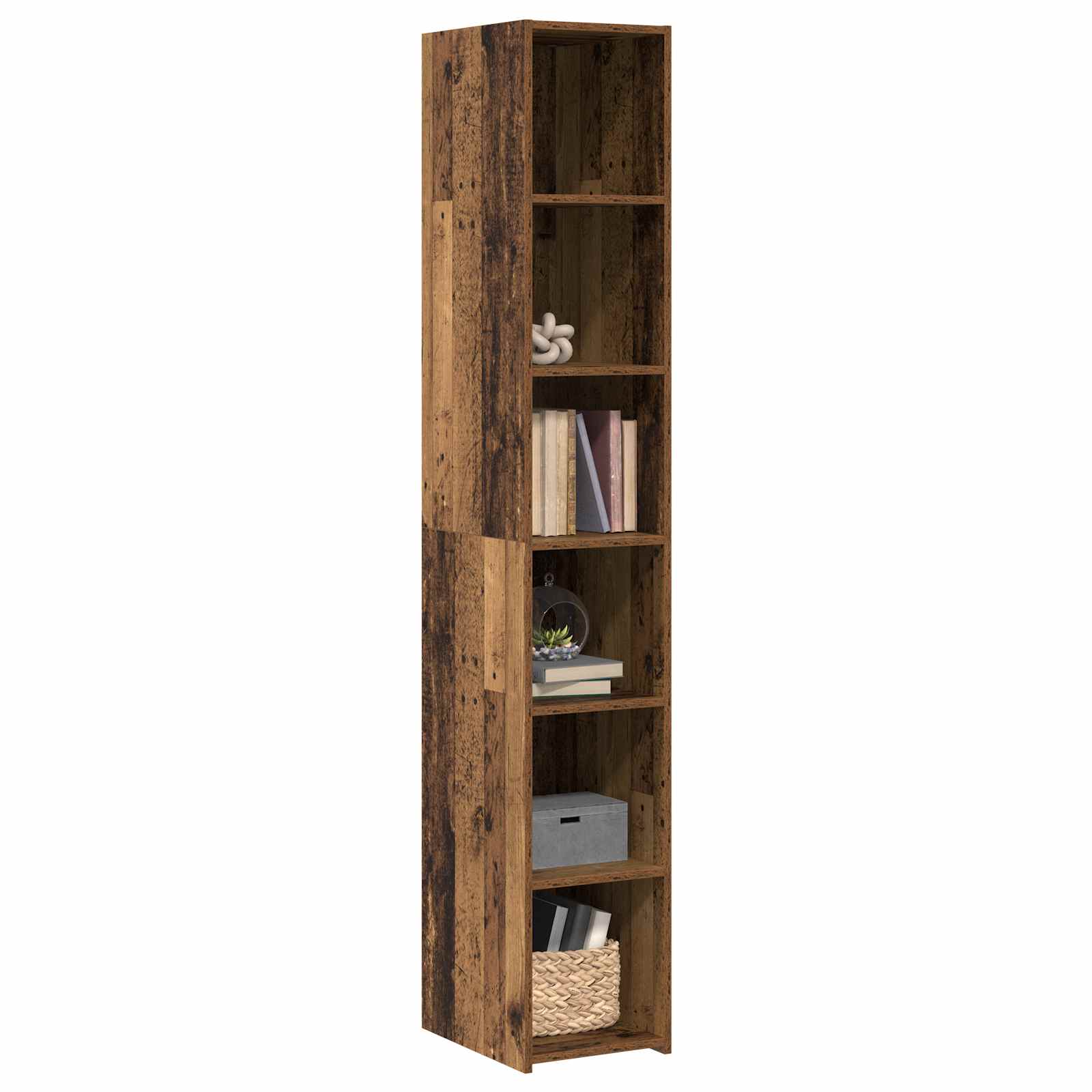 vidaXL Highboard Stare drewno 30 x 41 x 185 cm Drewno inżynieryjne