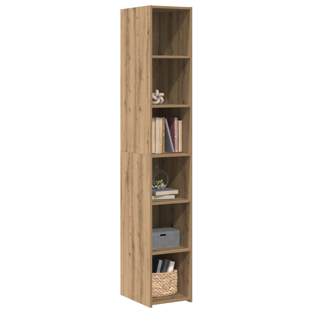 vidaXL Highboard Dąb artisan 30 x 41 x 185 cm Drewno inżynieryjne