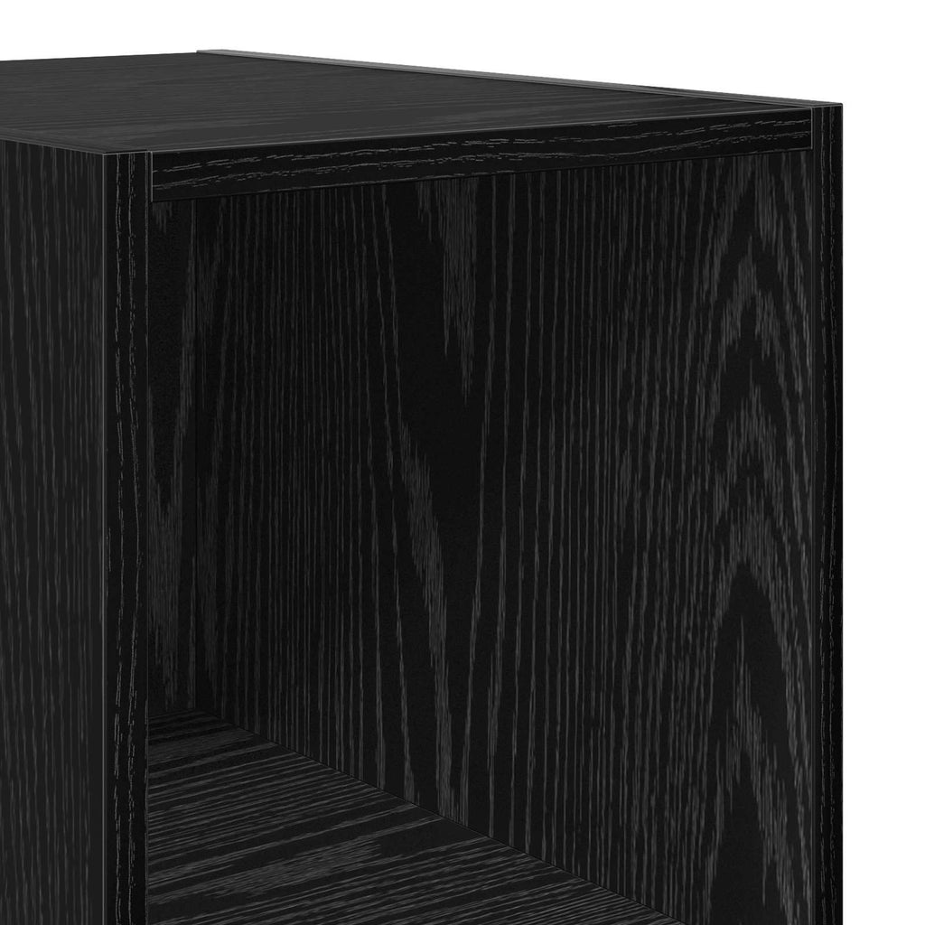 vidaXL Highboard Czarny dąb 30 x 41 x 185 cm Drewno inżynieryjne