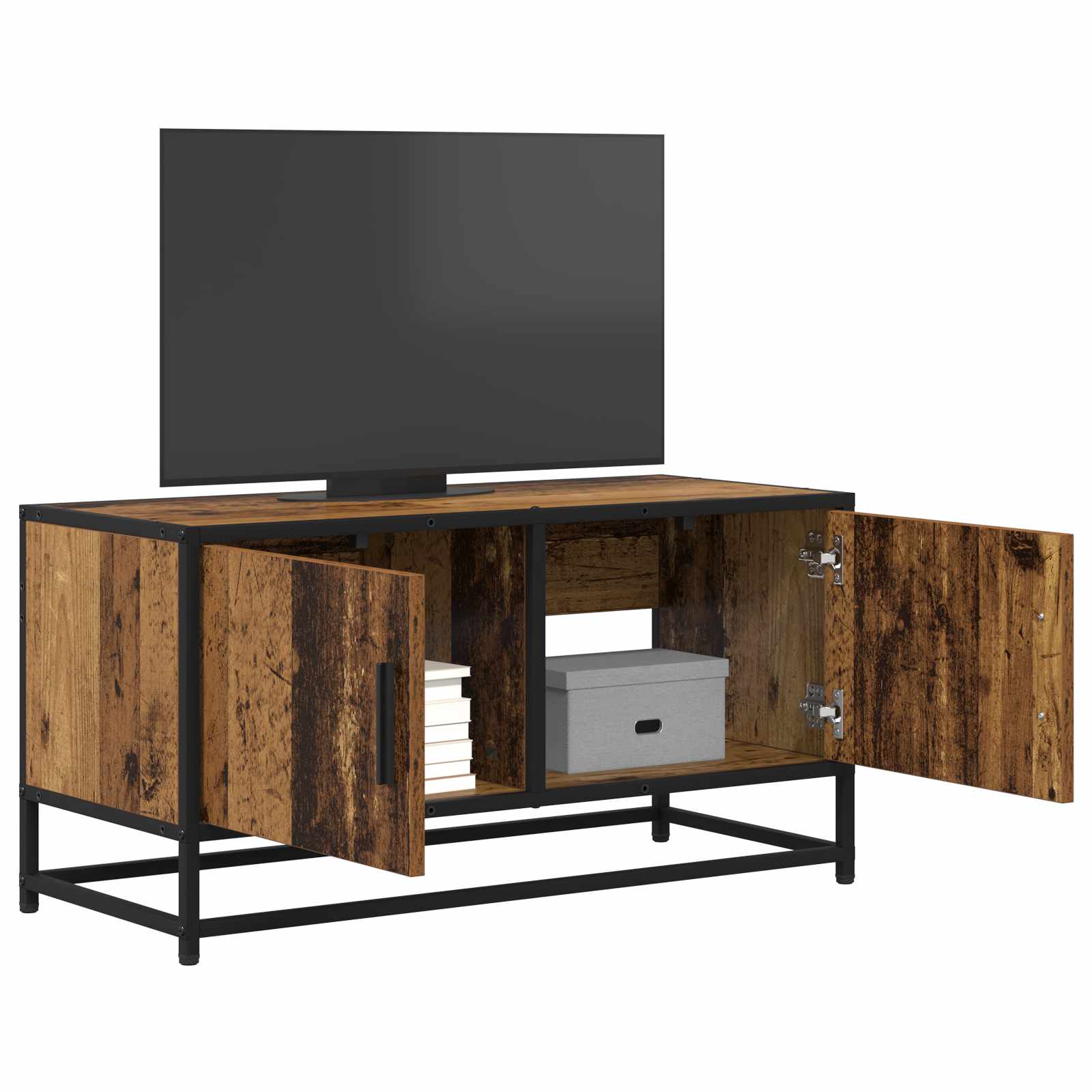 vidaXL Szafka pod telewizor 80 x 34,5 x 40 cm Stare drewno