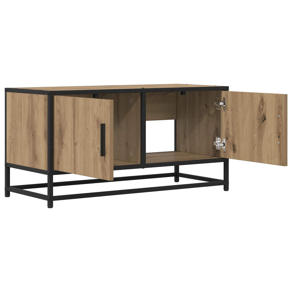 vidaXL Szafka pod telewizor 80 x 34,5 x 40 cm Dąb artisan