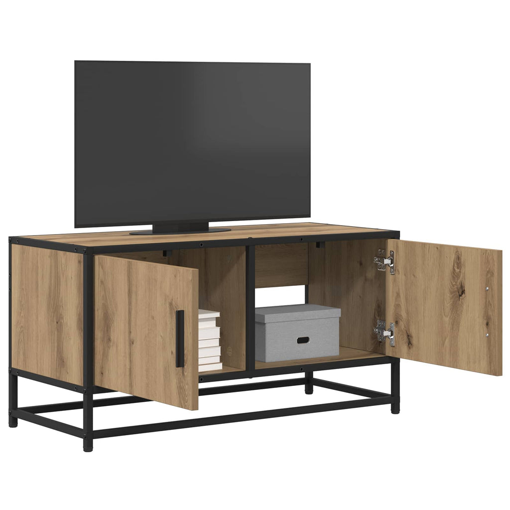 vidaXL Szafka pod telewizor 80 x 34,5 x 40 cm Dąb artisan