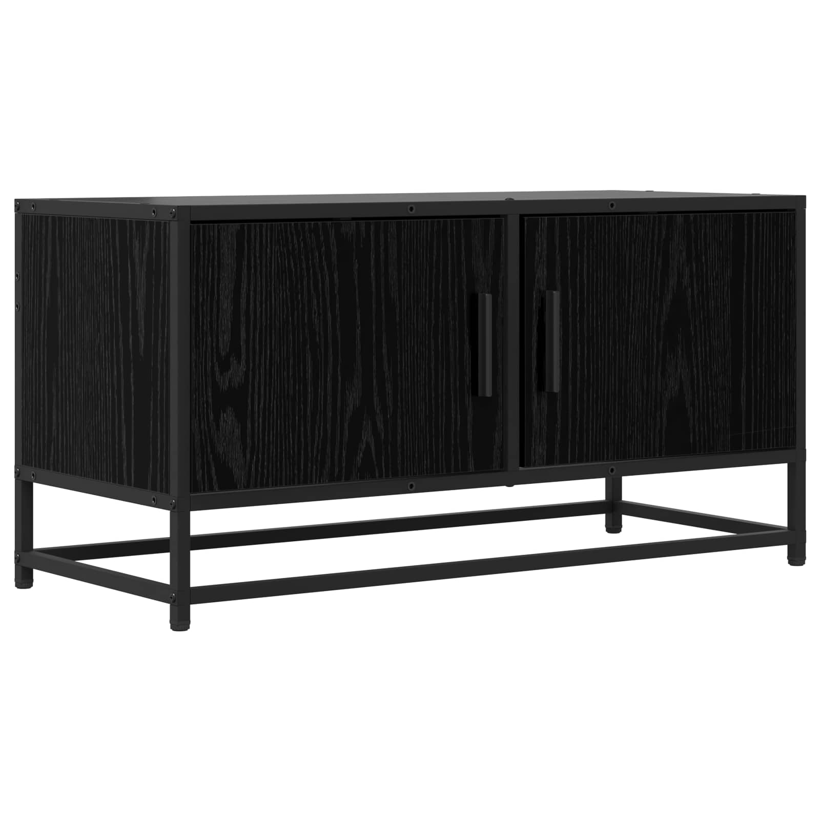 vidaXL Szafka pod telewizor 80 x 34,5 x 40 cm Czarny dąb