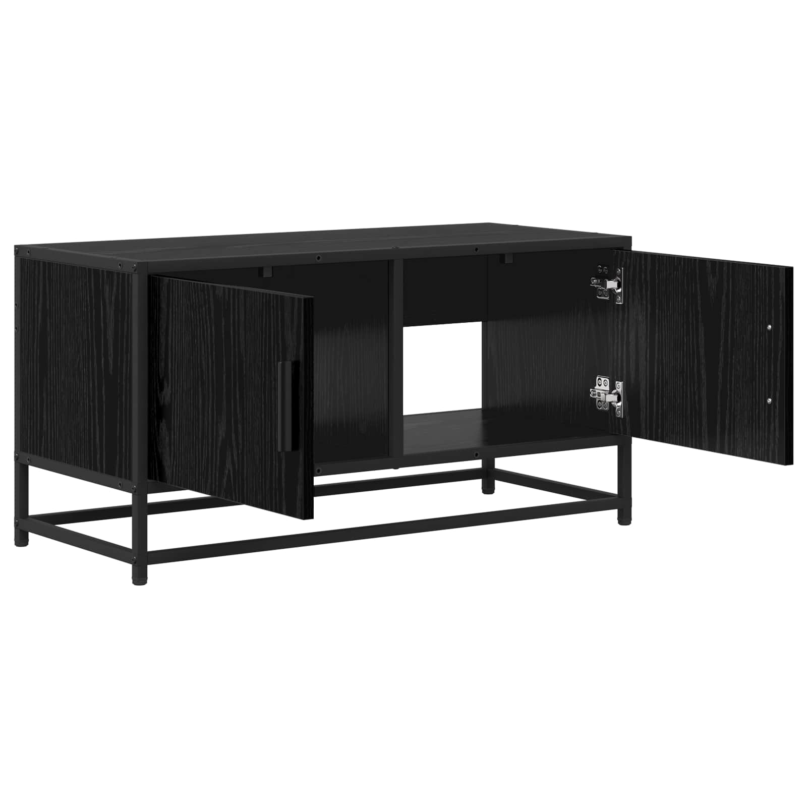 vidaXL Szafka pod telewizor 80 x 34,5 x 40 cm Czarny dąb