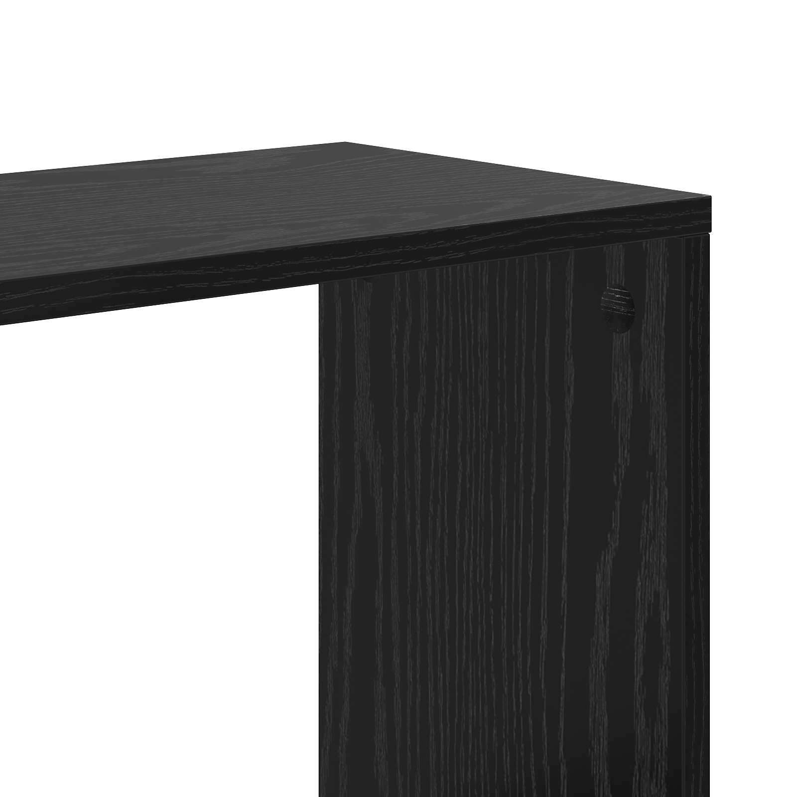 vidaXL Półka na książki Czarny dąb 80,5 x 23,5 x 162,5 cm PB