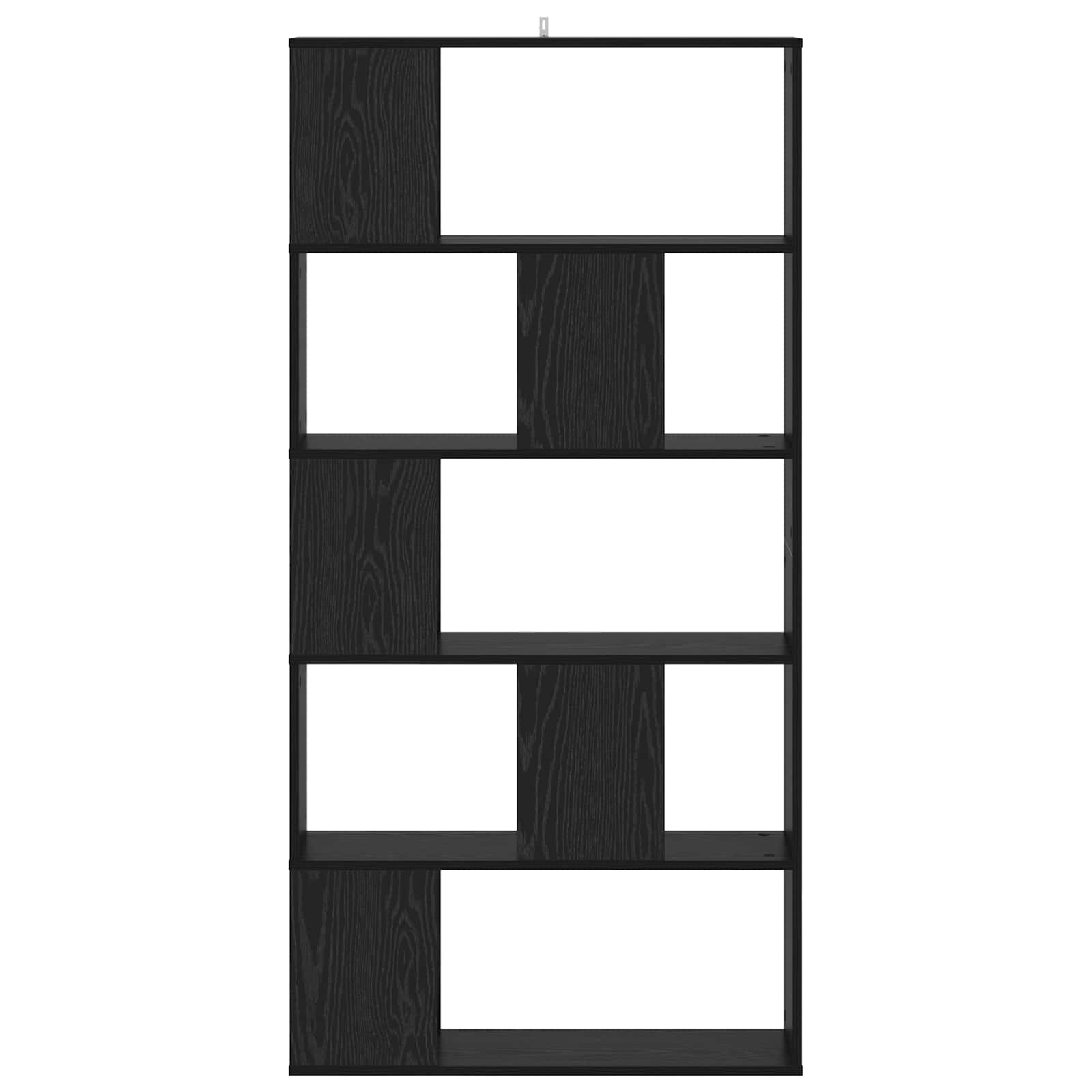vidaXL Półka na książki Czarny dąb 80,5 x 23,5 x 162,5 cm PB