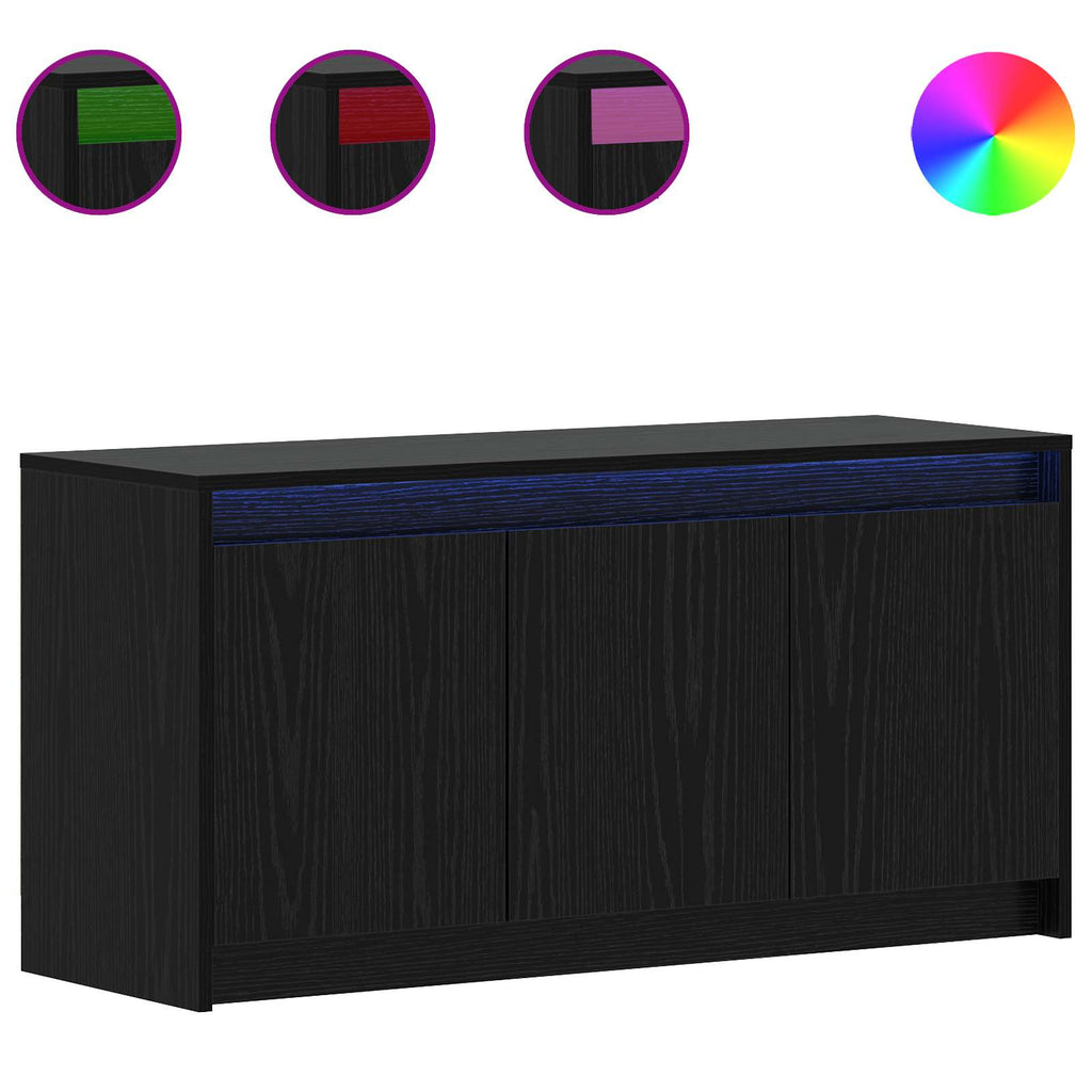vidaXL Szafka pod telewizor 100 x 34 x 50 cm Czarny dąb
