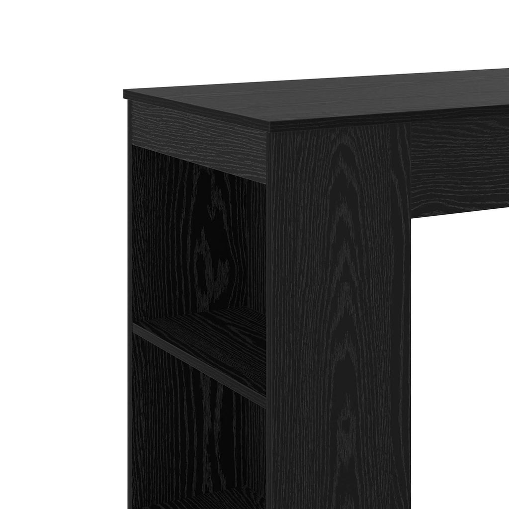 vidaXL Stół barowy 95 x 47 x 103,5 cm Drewno inżynieryjne Czarny dąb