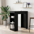 vidaXL Stół barowy 95 x 47 x 103,5 cm Drewno inżynieryjne Czarny dąb