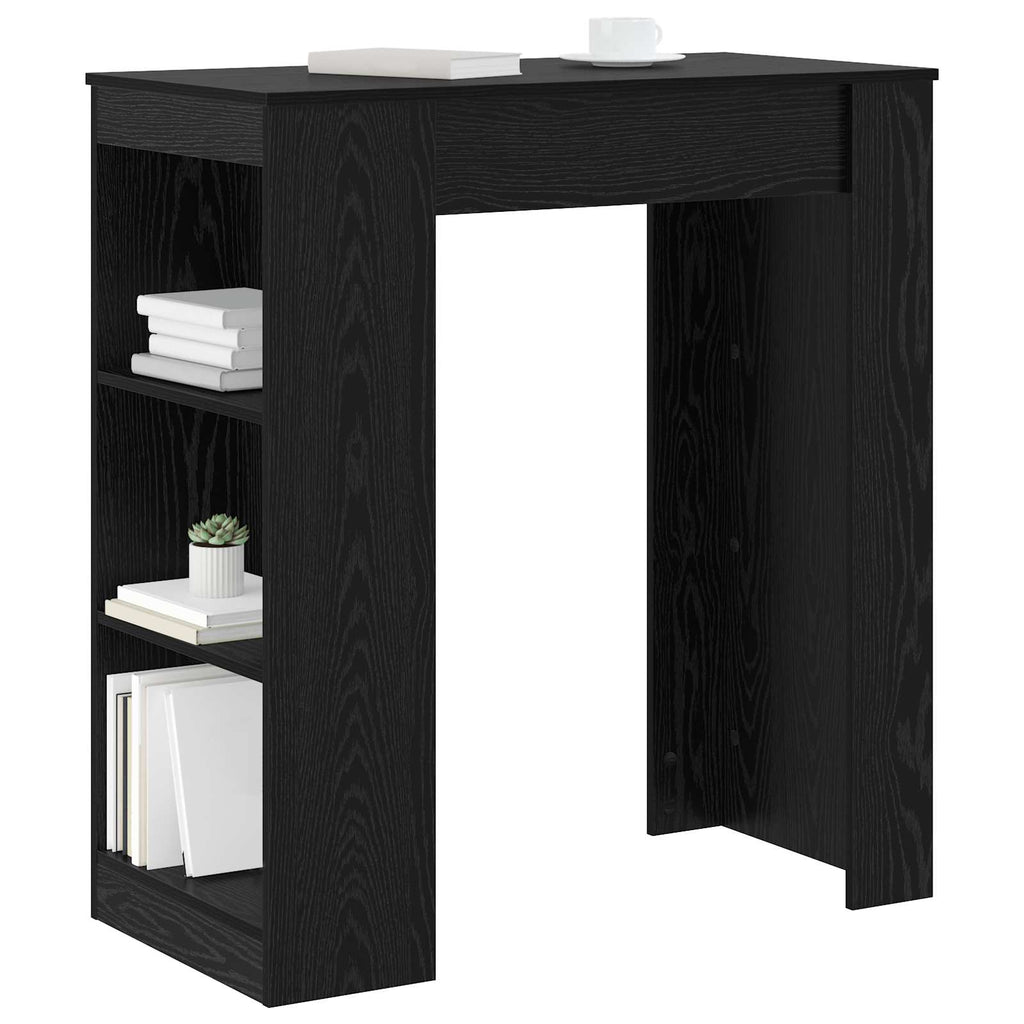 vidaXL Stół barowy 95 x 47 x 103,5 cm Drewno inżynieryjne Czarny dąb