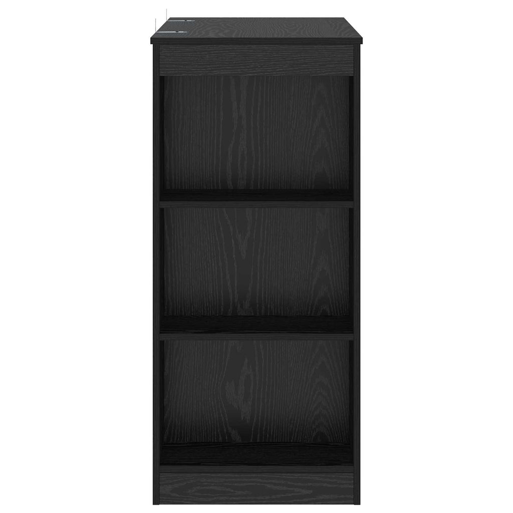 vidaXL Stół barowy 95 x 47 x 103,5 cm Drewno inżynieryjne Czarny dąb