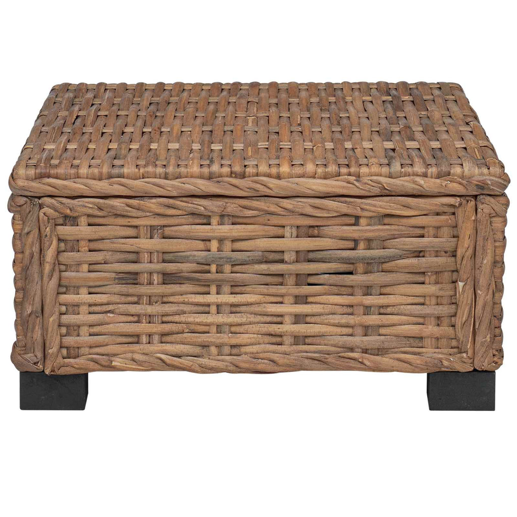 vidaXL Stolik kawowy GENDT Naturalny rattan naturalny 67 x 60 x 30 cm
