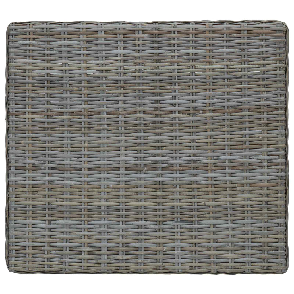 vidaXL Stolik kawowy GENDT Naturalny rattan Kubu Szary 67 x 60 x 30 cm